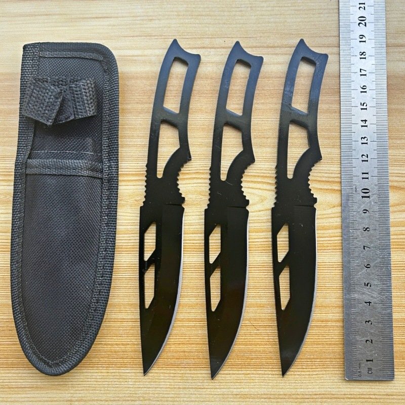 Practice Throwing Knife Set YF096 – 3-Piece, Black Practice Throwing Knife Set YF096 – 3-Piece, Black